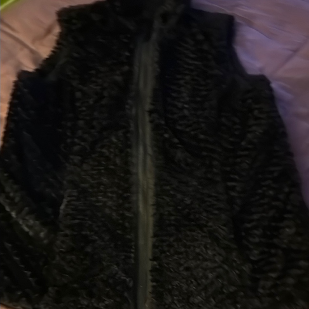 Women's Black Fleece Vest